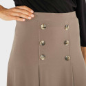 Jupe ample à boutons