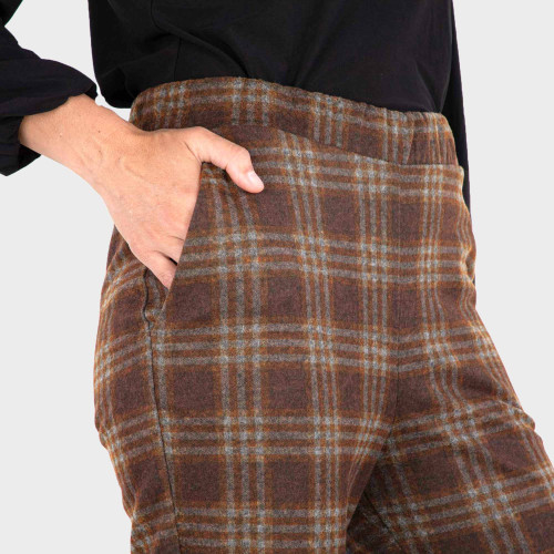 Pantalon carreaux toucher flanelle