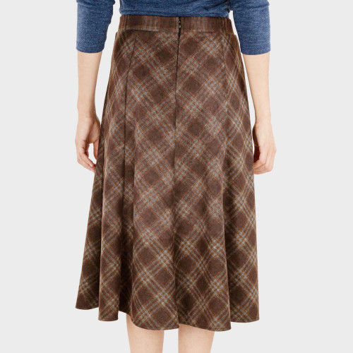 Jupe carreaux toucher flanelle