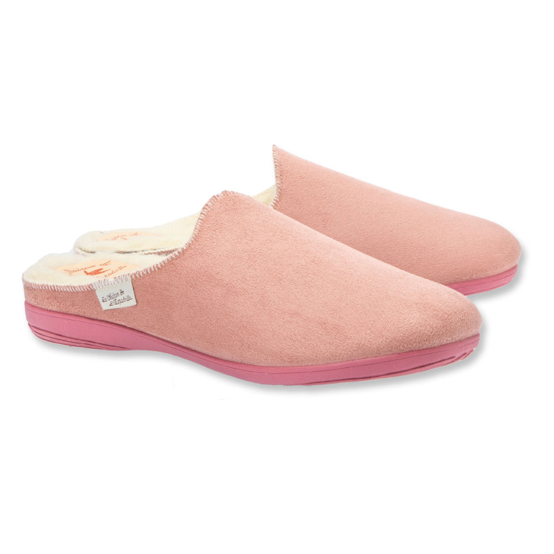 Mules fourrées laine