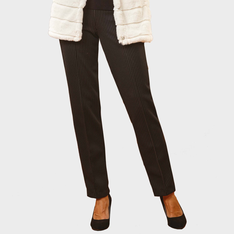 Pantalon rayures city antitache