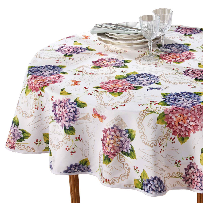 Nappe antitache Hortensia ronde