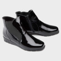 Bottines cuir verni