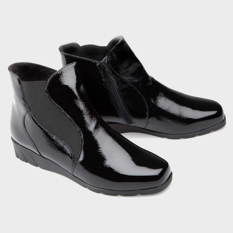 Bottines cuir verni (6)