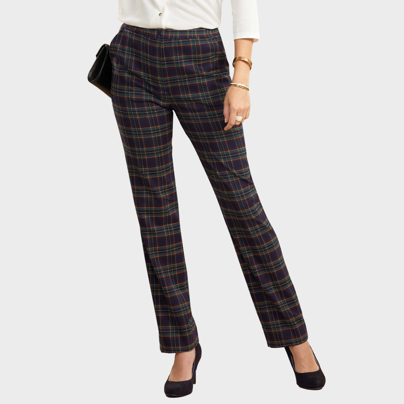 Pantalon tartan extensible