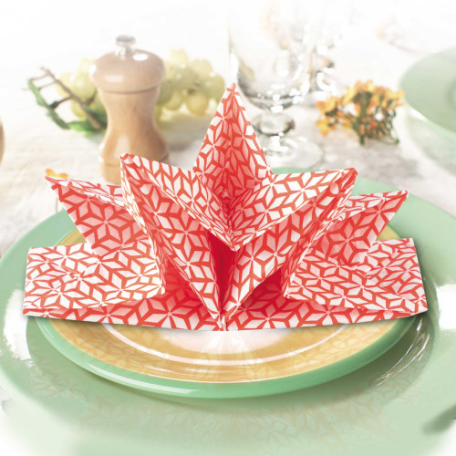 Serviettes prépliées - les 12