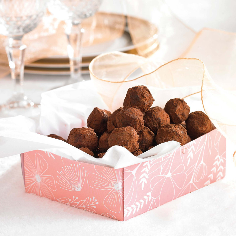 Truffes fantaisie aux éclats de fève de cacao - Les 4 ballotins