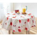 Toile cirée Coquelicots ronde