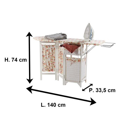 Commode de repassage pliante