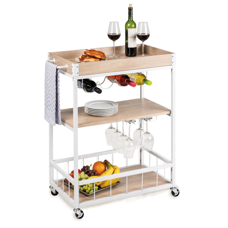 Desserte de cuisine roulante