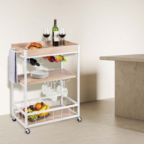 Desserte de cuisine roulante