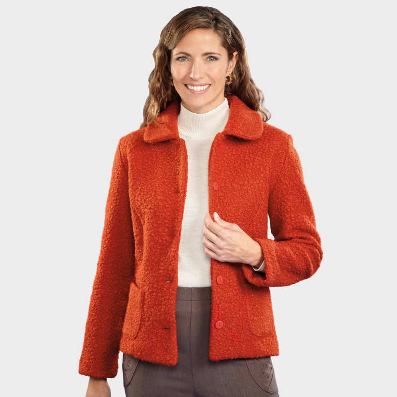 Veste bouclette Paprika