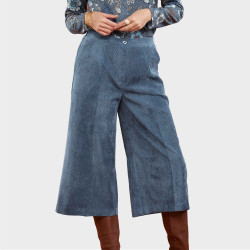 Jupe-culotte en velours