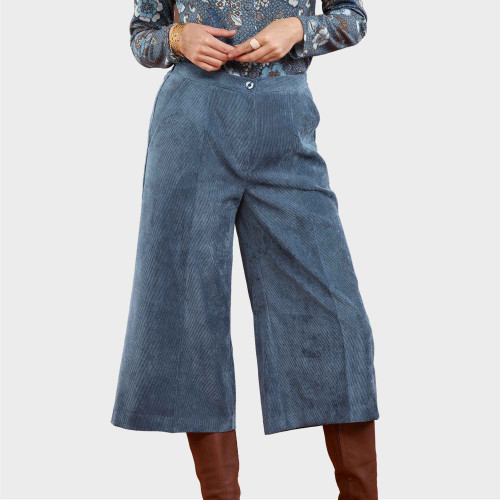 Jupe-culotte en velours
