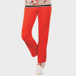 Pantalon crêpe Corail