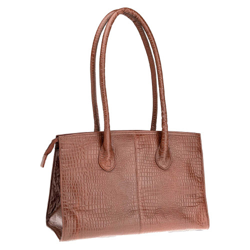 Sac cabas cuir "croco"