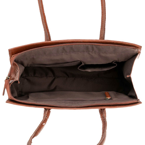 Sac cabas cuir "croco"