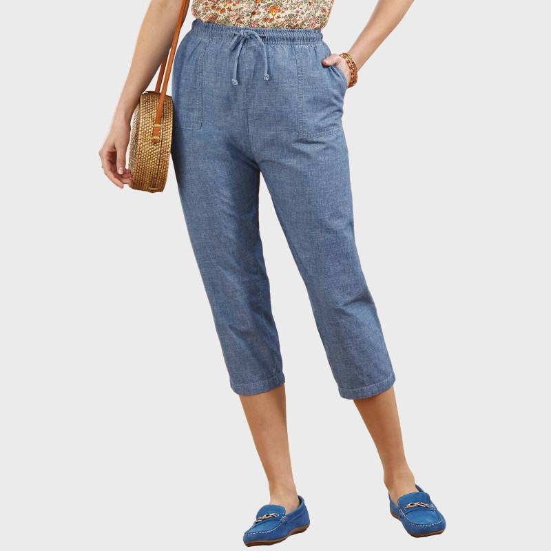 Pantacourt denim confort