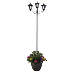 Réverbère jardinière solaire