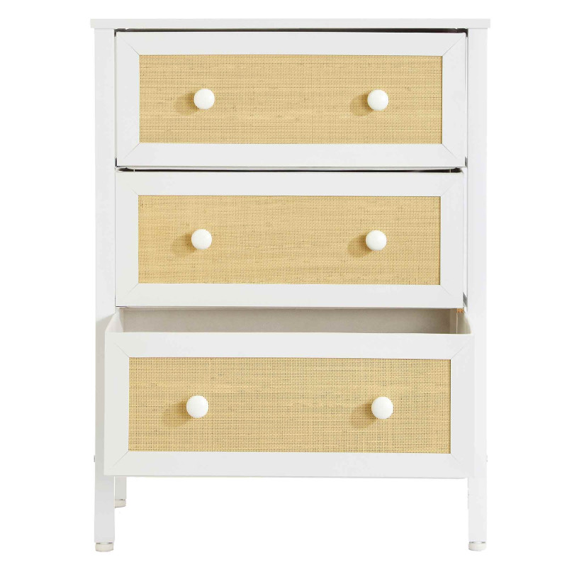 Commode tiroirs pliables 3 tiroirs