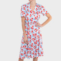 Robe cache-coeur Coquelicot
