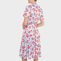 Robe cache-coeur Coquelicot