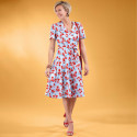 Robe cache-coeur Coquelicot