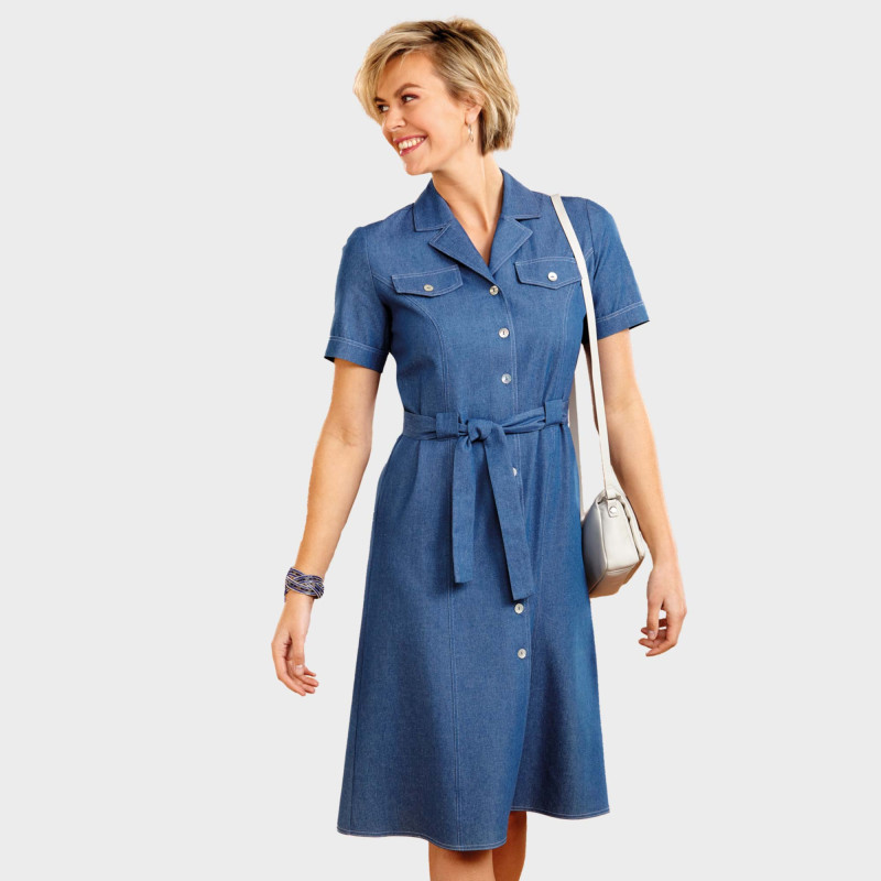 Robe-chemisier Chambray