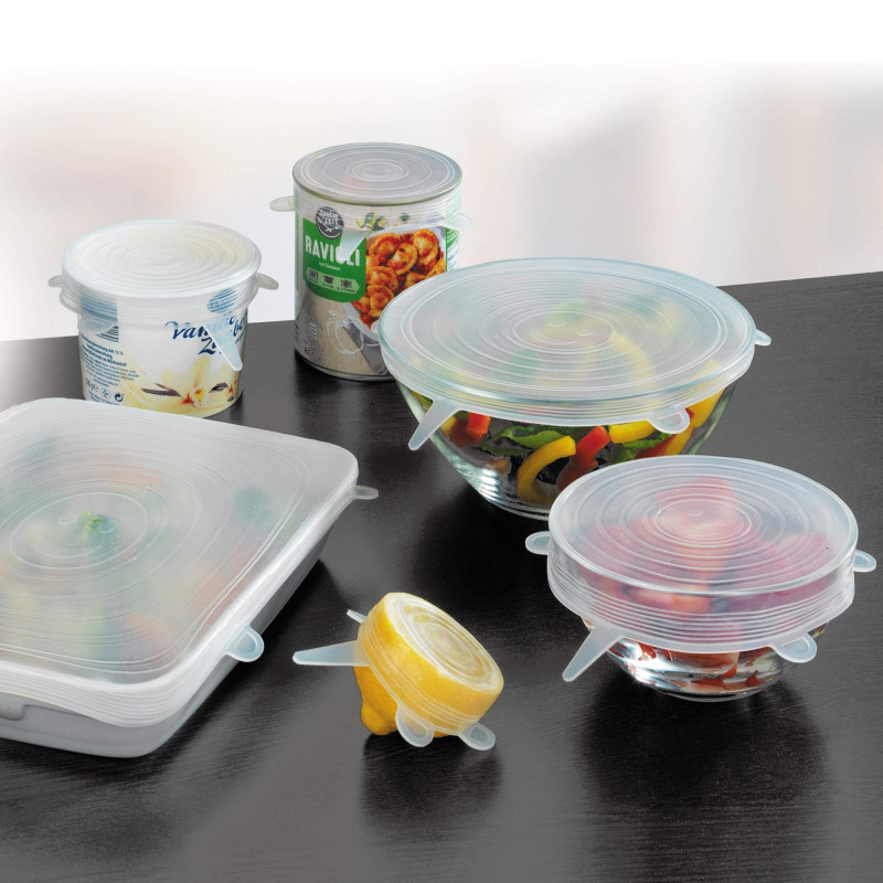 Couvercles extensibles en silicone - les 6