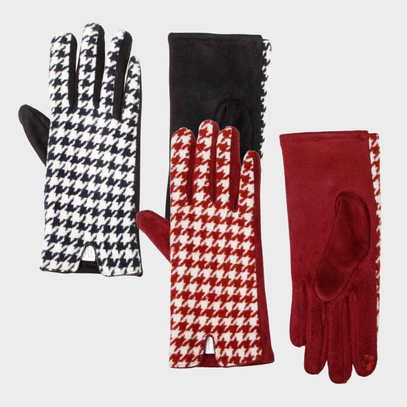 Gants pied-de-poule - les 2 paires