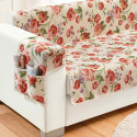 Protège-canapé fleuri  3 places (180  x 154 cm)