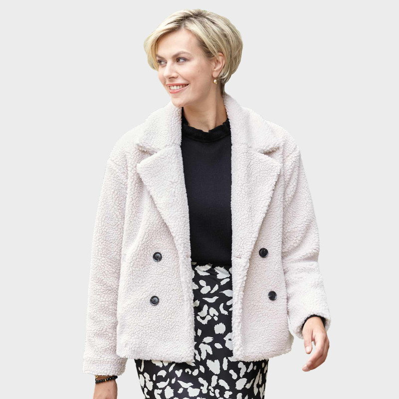 Veste croisée Sherpa