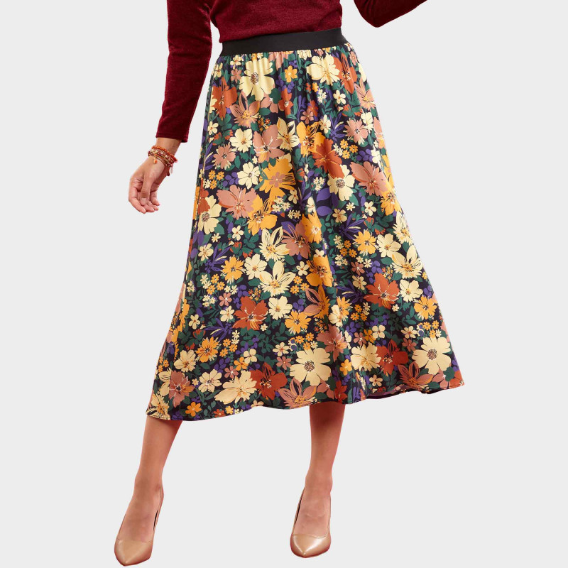 Jupe fluide Floralie