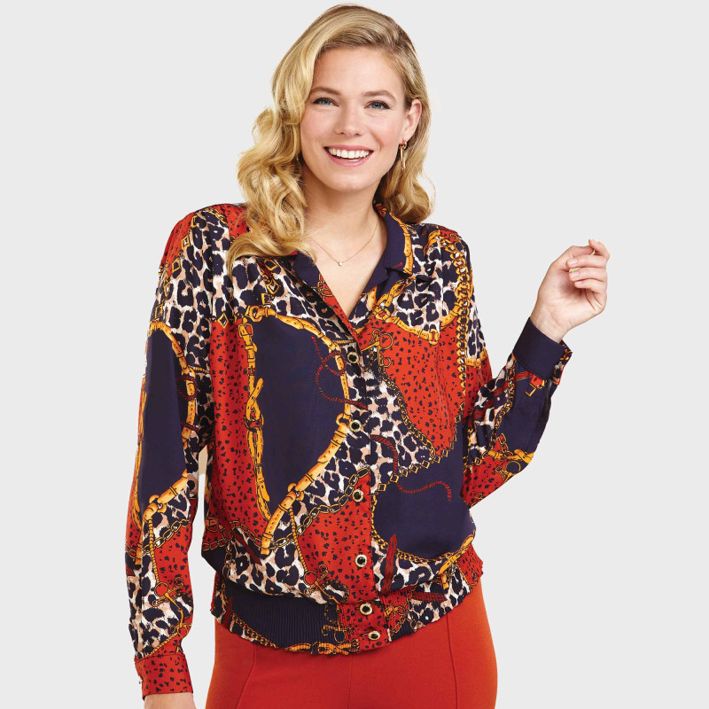 Chemisier blousant couture