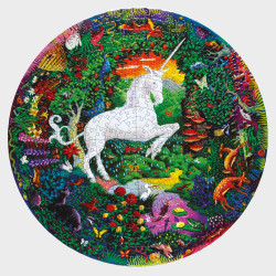 Puzzle rond 500 pièces Licorne