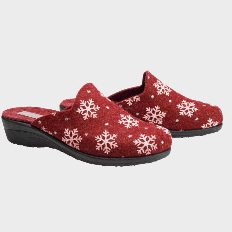 Chaussons flocons pailletés