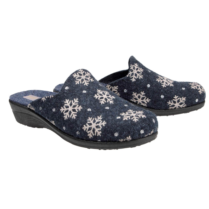 Chaussons flocons pailletés