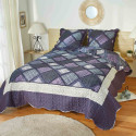 Couvre-lit patchwork + 2 Taies offertes (2)