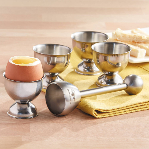 Toqueur & 4 coquetiers inox