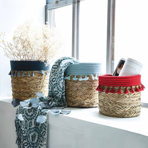 Set de 3 paniers tressés