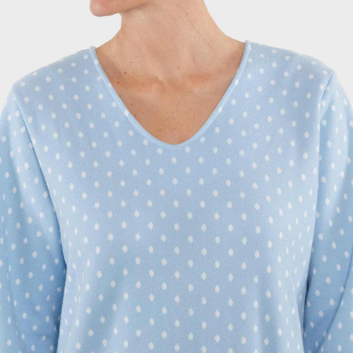 Chemise de nuit molleton Bulles
