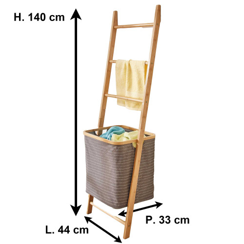 Panier échelle bambou
