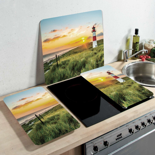 Couvre-plaques Promenade au phare - les 2