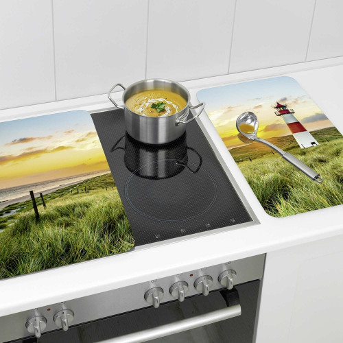 Couvre-plaques Promenade au phare - les 2