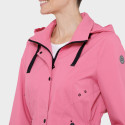 Parka imperméable rose