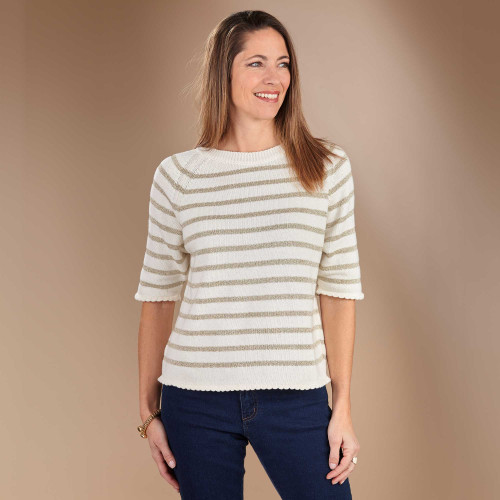 Pull rayé Gold