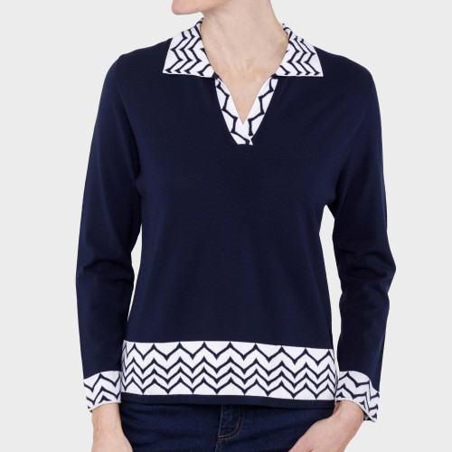 Pull-polo Zigzag