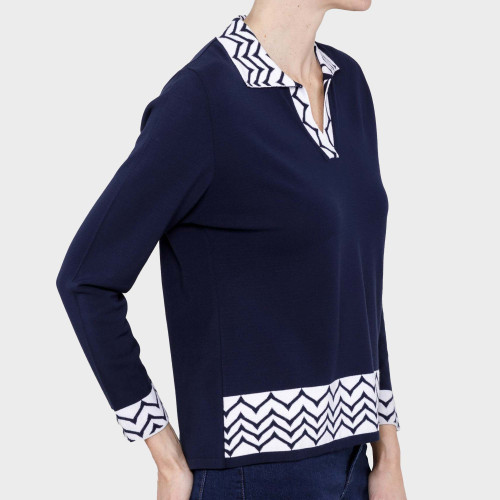 Pull-polo Zigzag