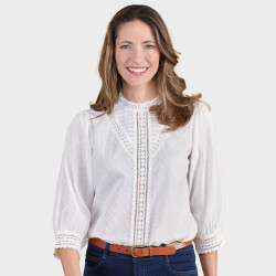 Blouse brodée Amélia