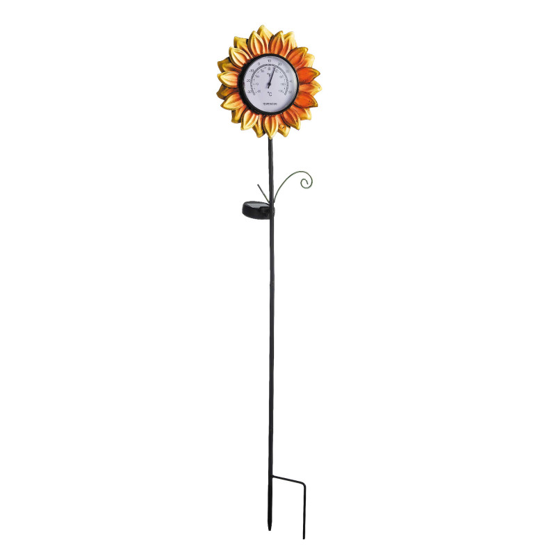 Thermomètre tournesol solaire